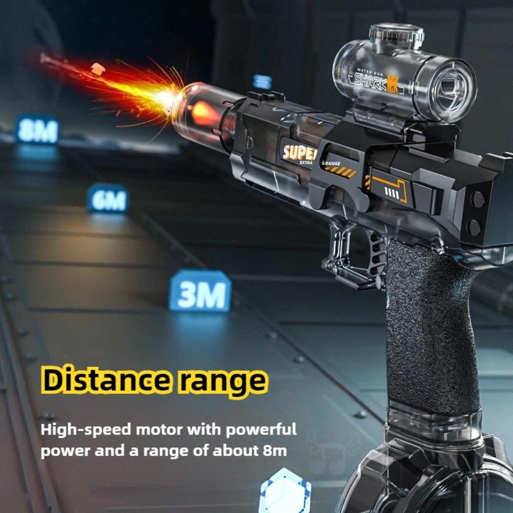 Led Breathe Fire Children Electric Water Gun Toys Automatic Lights Emitting Water Pistol Summer Outdoor Beach Pool Toy for Kids