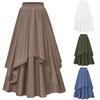 Women's Tiered Maxi Skirt High Waist Elastic Waistband Casual Flowy Skirt