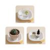 4Pcs/Set Spit Bone Dish Snack Tray Household Dining Table Garbage Plate Party Dinner Dishes Stackable Fruit Plates