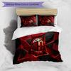 Set Lenzuola Stampa AC Milan 3 Pezzi Morbido Delicato sulla Pelle Lavabile Copripiumino e Federe Set Stagione Unica Camera da Letto
