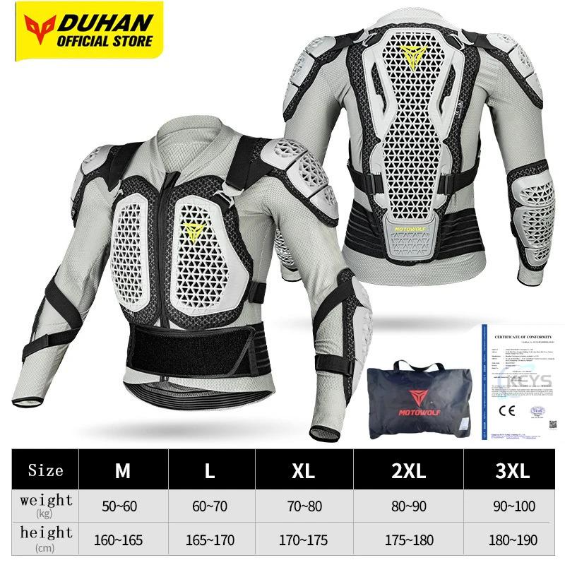 Motorradjacke Herren Moto Körperschutz Motocross Rennjacke CE-Zulassung Motorrad Moto Schutzausrüstung