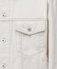 Musinsa Standard Contrast Stitch Relaxed Denim Trucker Jacket [Cream]