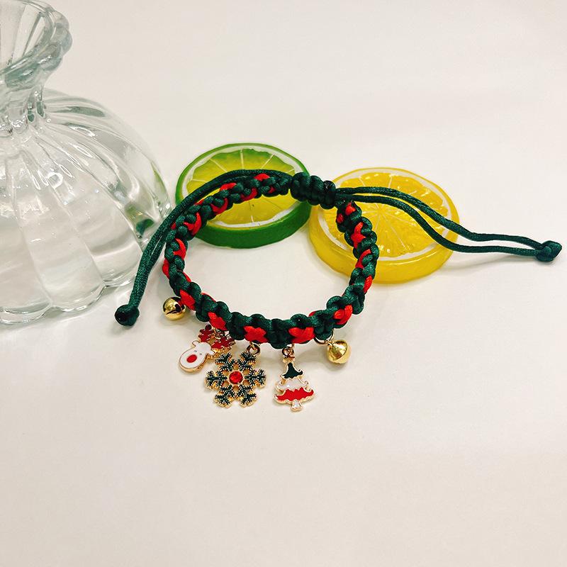 Christmas Themed Pet Collars Cat Necklaces Puppy Creative Cute Santa Claus Snowman Snowflakes Reindeer Decorations