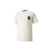X FIRST MILE Crossover Pocket Small Label Solid Color Sports Short Sleeve White Men's 532337-73