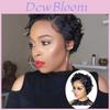 Short Curly Wig For Women Hightemperature Silk With Styling Effect For Daily Wear