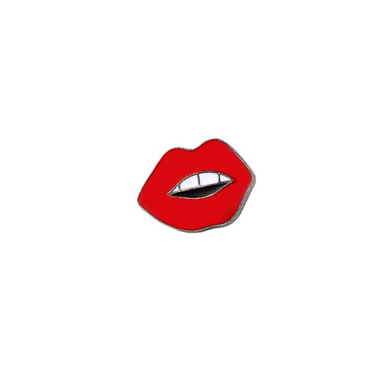 Variedad de Broches de Esmalte de Labios Rojos Moda Romántico Sexy Boca Pines de Solapa Chaquetas Insignia para Mochila Joyería Vintage Regalo Para Mujeres