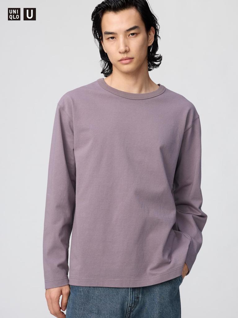Uniqlo Japan Wash CoTTon Crew Neck T shirT