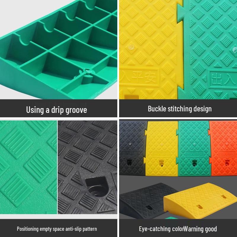 Plastic Uphill Ramp & Curb Speed Bump Pad