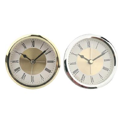 89mm Round Quartzs Quiet Alarm Clock Insert Alloy Construction Large Roman Numberals Clock Movement For Easy Reading