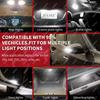 10/20/40 PCS CANBUS T10 W5W LED Bulb For Car Interior Dome Door Maps Trunk License Plate Lights 12V 4014-45SMD 6500K White 300LM Dome Lights 6