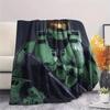 Master Chief  Print Flannel Blanket, High Quality Comfortable for All Seasons, Home Decor, Warmth and Comfort