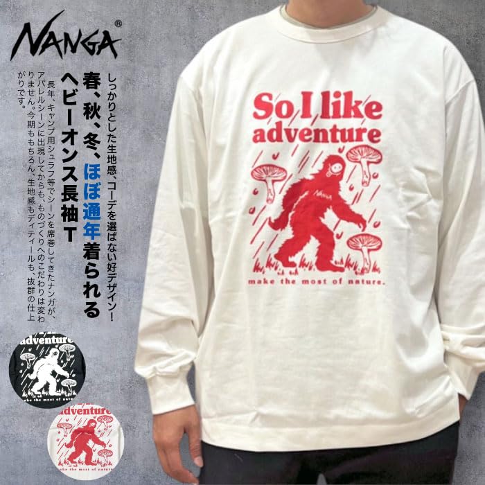 NANGA ECO HYBRID L/S TEE/UMA N2530-1L061Z (L, White)