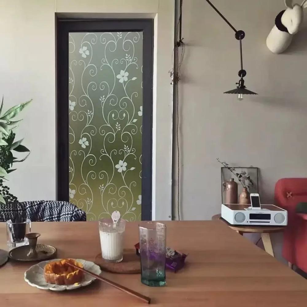 2/3/5M Matte Stained Window Film Privacy Frosted Vinyl for Home Self Adhesive Glass Film Heat Insulation Window Tint Stickers