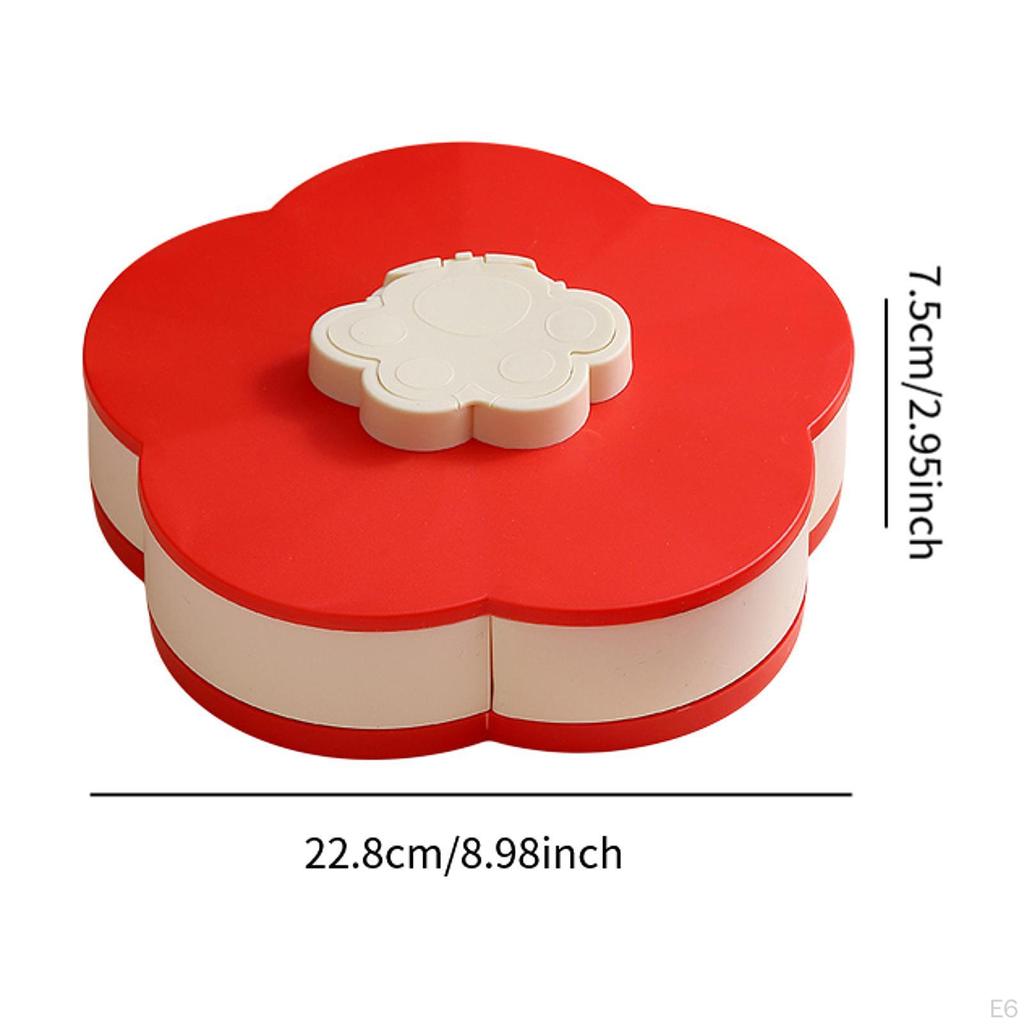 Rotatable Snack Box Candy Serving Containers Supplies Home Decoration Food Storage Case for Nuts