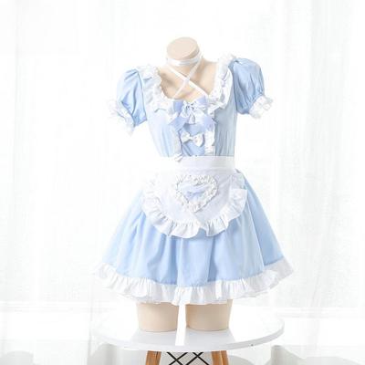 Japanese Lolita Halter Neck Maid Dress