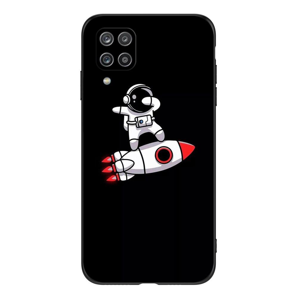 For Samsung A12 M12 Case Phone Cover On Samsung Galaxy SM-A125F M12 M127  Black Tpu Case Cute Funy
