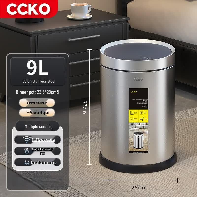 CCKO 9L Smart Sensor Rechargeable Trash Can