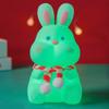 Rabbit Silicon Silicon Night Light Type-C Charging Colorful Remote Control Patches Following Sleeping