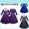 Wednesday Addams Cosplay Okul Üniforması The Addams Family Elbise Karnaval Partisi