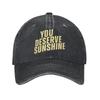 Du verdienst Sonnenschein   Scott Hunter Kip Grady Baseballkappe Sonnengeheizte Rivalität Gewaschene Trucker-Kappe Damen Unisex Baseballkappen
