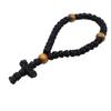Orthodox Side Buckle Cross Bracelet Religious Wooden Beads Prayer Rope Adjustable Prayer Beads