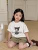 New Summer Kids' Cartoon Cat Short Sleeve T-shirt - Boys' Casual Korean Style Top
