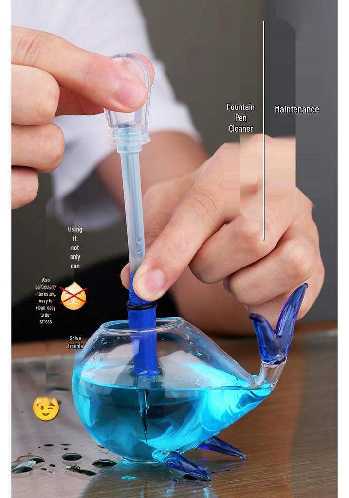 Mojiang Fountain Pen Cleaner, 7 Caliber, Compatible with European, Japanese, and National Standard Brands.