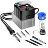 Cordless Rechargeable Soldering Iron Kit for Welding and Soldering. Features Rapid Heating for Electronics Work, Electrical DIY, Home Appliance Repair