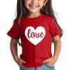 Toddler Girl Boy Valentines Day Shirt Cute Love Heart T-Shirts Kids Valentine's Day Shirts
