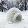 Modelo Pequeno de Igloo Decoração The Office Ornamento de Casa Simulada Foto Árvore de Natal para Quarto Figuras de Fazenda de Plástico