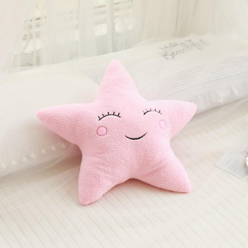 InSky Series Throw Pillow Plush Toy: Cloud, Moon, Raindrop, Star - Sofa Cushion & Kids' Room Decor