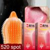 10pcs G Spot Spikes Thread Condoms For Men 18+ Large Particles Wolf-tooth Penis Sleeve With Tendrils Dotted Ribs Adults Sex Toys