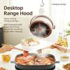 Multi Purpose Portable Range Hood For Kitchen Camping Desktop Features Adjustable Angle And Suction Includes Filter Cotton