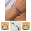 Twelve Constellation Colorful Natural Stone Crystal Beaded Bracelet Gift For Men And Women