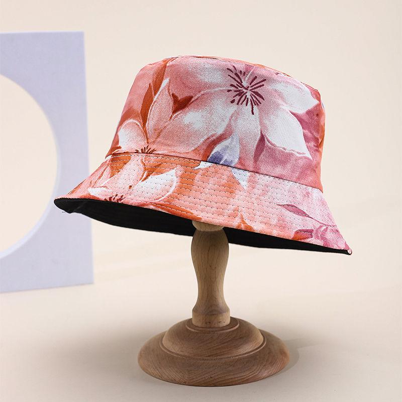 Hat double-sided bucket hat summer sunscreen sun hat sun hat sun hat UV protection breathable summer basin hat