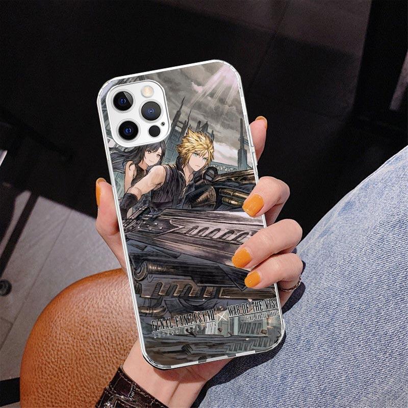 Final Fantasy FF VII Phone Case For iPhone 17 Air 16 Pro Max 16E 15 + 14 Plus 11 12 13 Mini 7 8 SE Gift Print Cover Fundas