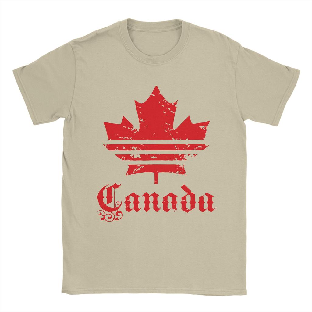 Canada Flag T-Shirts Men Women Canadian Maple Leaf Funny Cotton Tees Round Collar Short Sleeve T Shirt 6XL Clothing