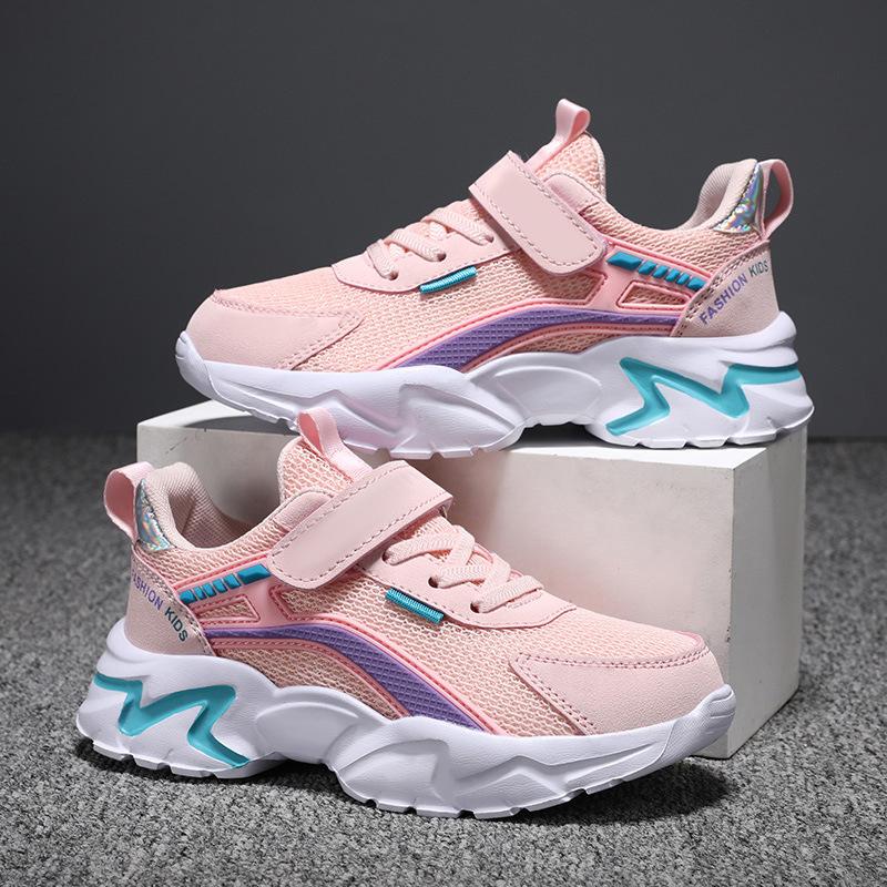 Classmates, boys and girls, children's sports shoes, mesh breathable running shoes, summer mesh shoes, in middle-aged and older children