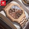 Men Quartz Watch Luxury Calendar Waterproof Business Men's Wristwatch Luminous Big Dial Fashion Man Watch