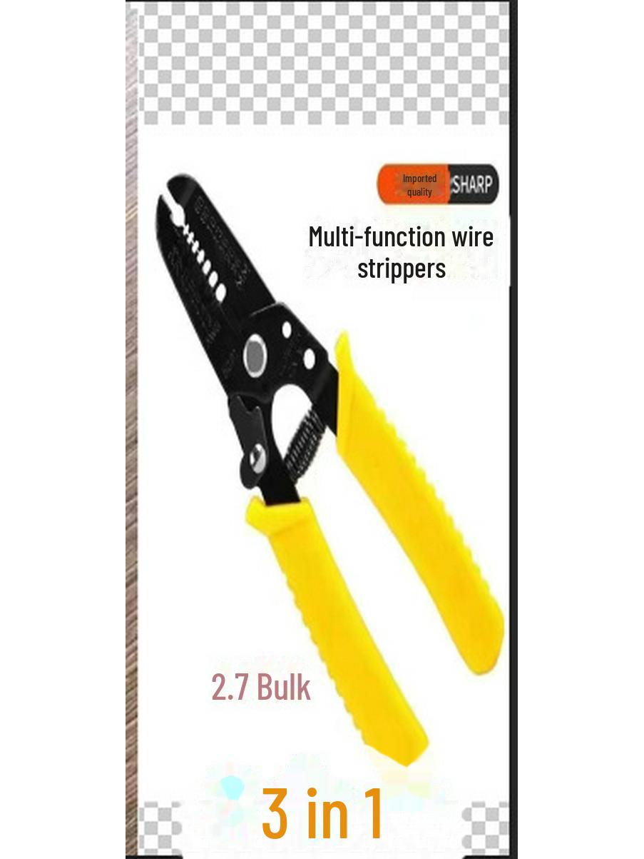 

Многофункциональные клещи немецкого производства для электриков: зачистка, резка, обжимка и намотка проводов.