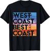 West Best Coast  SEAPOSFLA Graphic TShirt West Coast of CaliforniaVintage City California West Coast Retro TShirtSouvenir