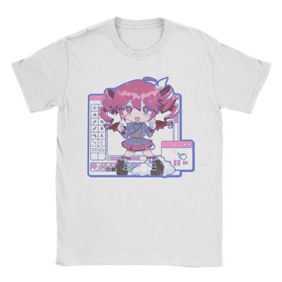 VOCALOID Windows Kasane Teto T-Shirt Herren Damen Vintage Reine Baumwoll-Tees O-Ausschnitt Kurzarm T-Shirts Erwachsenenkleidung