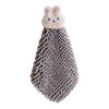 Cartoon Quick-Dry Chenille Towel for Kitchen & Bath, Wall-Mounted & Water-Absorbing