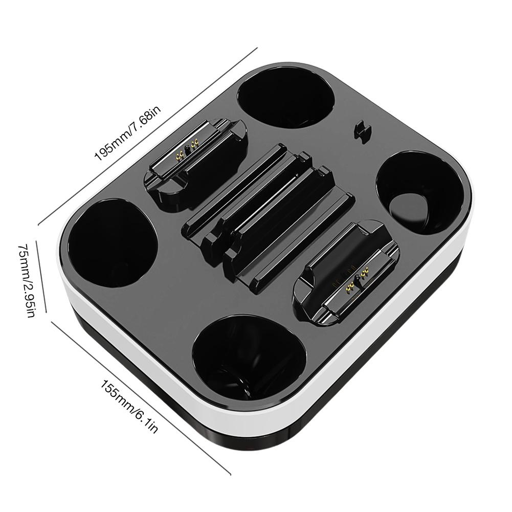 For PS5 Dual Charging Station LED Indicator RGB Light Fast Charging Dock Station Charging Stand for PS5 Controller PS Portal
