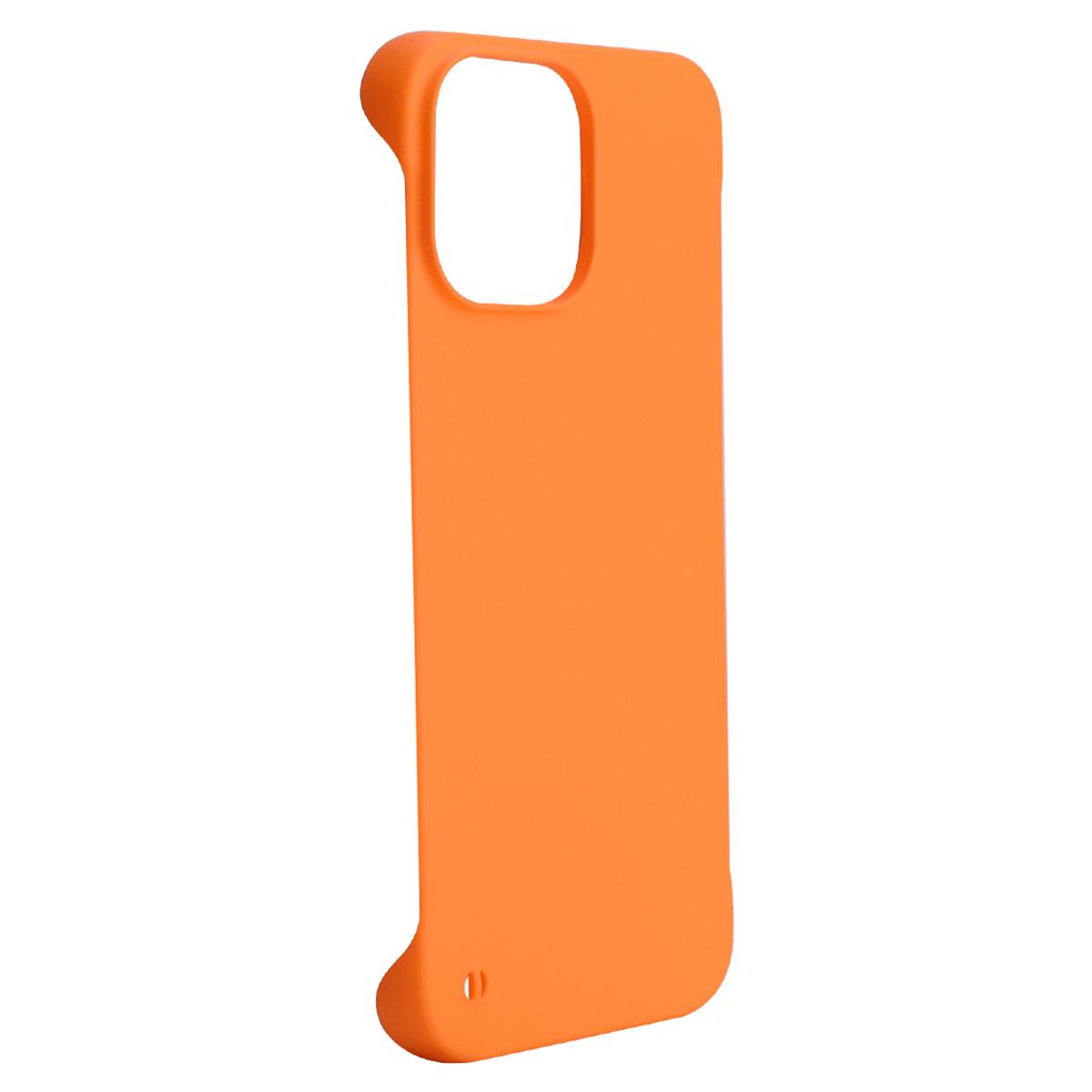 

ENKAY HAT PRINCE Phone Case for iPhone 15,Anti-drop Rubberized Matte Hard PC Frameless Back Cover Orange