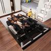 Fashionable Group Portrait Carpet suitable as a non-slip mat for the living room or bedroom sofa