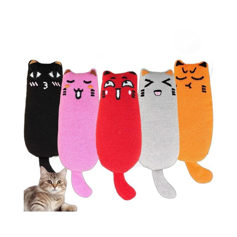 Contains Mint Hot-selling Pet Cat Toys Cute Cat Toys Fabric Grinding Teeth and Bite-resistant Products