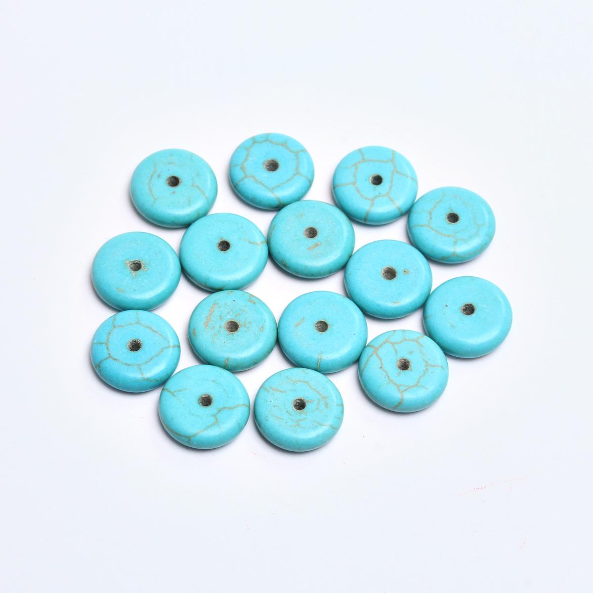 

Бусины-разделители Diy из натурального камня, плоские, круглые, ожерелья, аксессуары, бусины зеленые 50/30/15/10/5 шт. 6/8/12/14/16 мм для изготовления уникальных ювелирных изделий 12mm 15Pcs