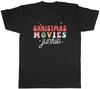 Christmas Movies Junkie Unisexs TShirt Film Cinema TV Tee Gift