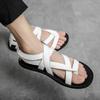 Fashion Ultralight Men's Sandal Genuine Leather Summer 2025 New Design Big Size Japanese Arrival Low Price Luxury Original Buy Male Shoe